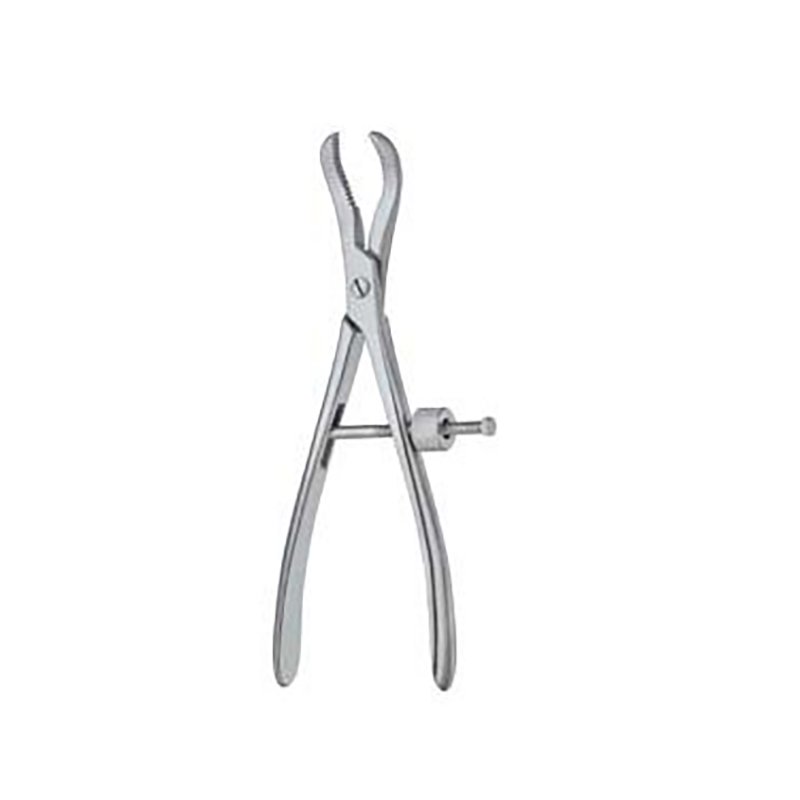351416.jpg Bone Holding Clamp Reposition Forceps with Angular Jaws | Adjustable Screw Type Ratchet - Image 1