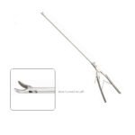 LAPAROSCOPIC NEEDLE HOLDER, AXIAL TYPE, CURVED